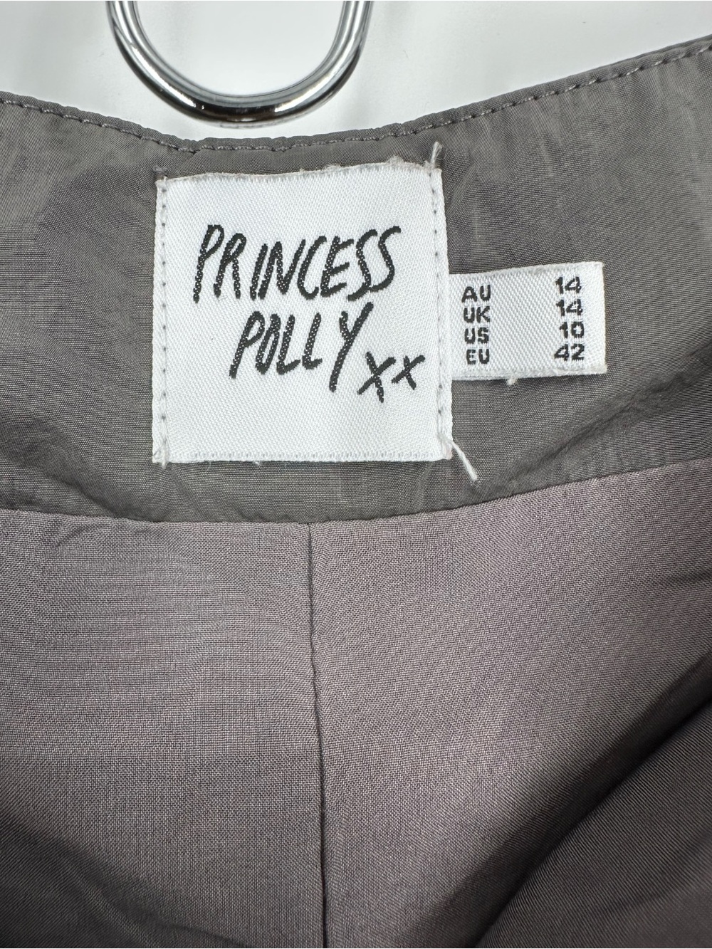 Princess Polly Dark Grey Cargo Utility Mini Skirt Y2K - Picture 10 of 12